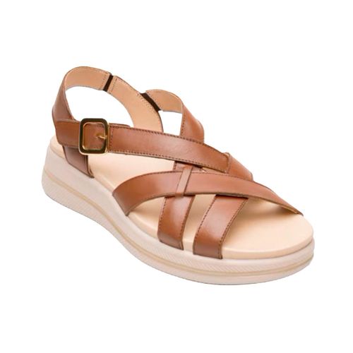 Sandalia confort Flexi café para dama 139802