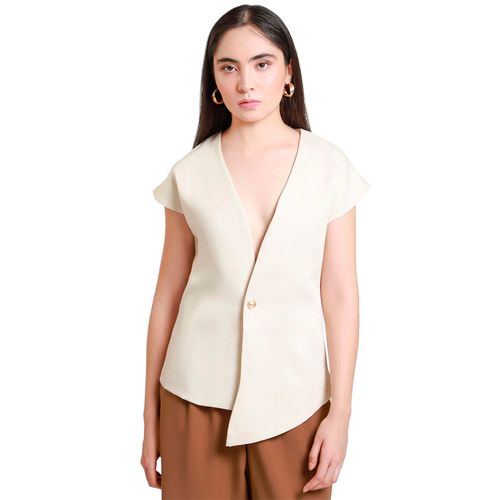 Chaleco Lob beige para dama DCDE0274