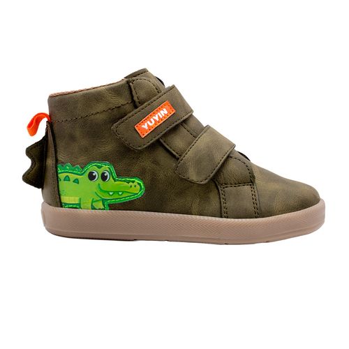 Bota casual Yuyin verde para niño 24652