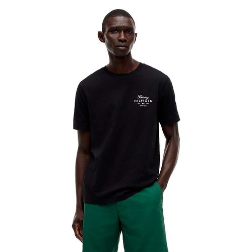 Playera Tommy Hilfiger negro para caballero MW0MW43224-BDS