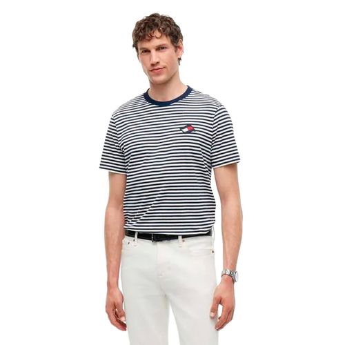 Playera Tommy Hilfiger azul para caballero MW0MW43388-0A4