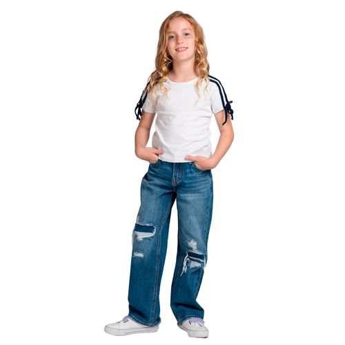 Pantalón de mezclilla Balam azul para niña BLK7297