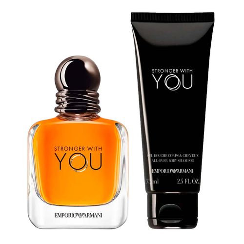 Estuche Giorgio Armani stronger with you para caballero EDT