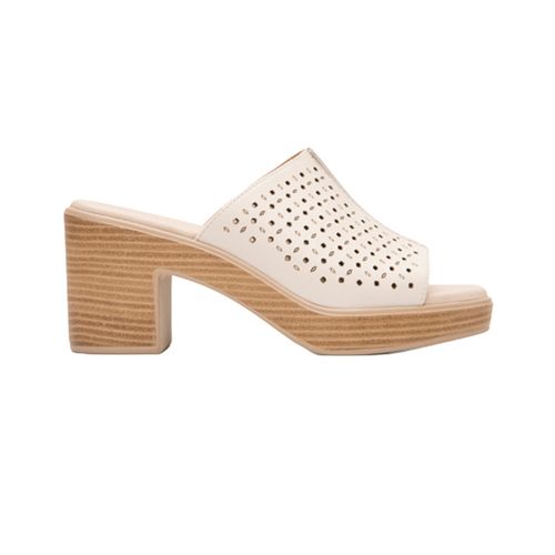 Sandalia casual Flexi beige para dama 133506