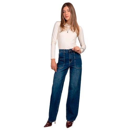 Pantalón de mezclilla Balam  azul para dama BL7676