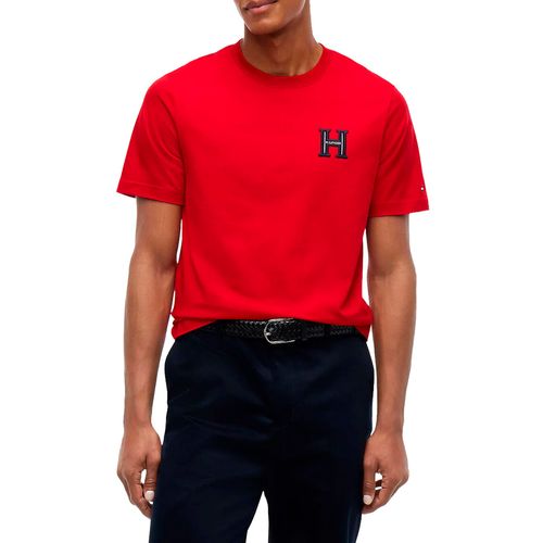 Playera Tommy Hilfiger rojo para caballero MW0MW44917-XLD