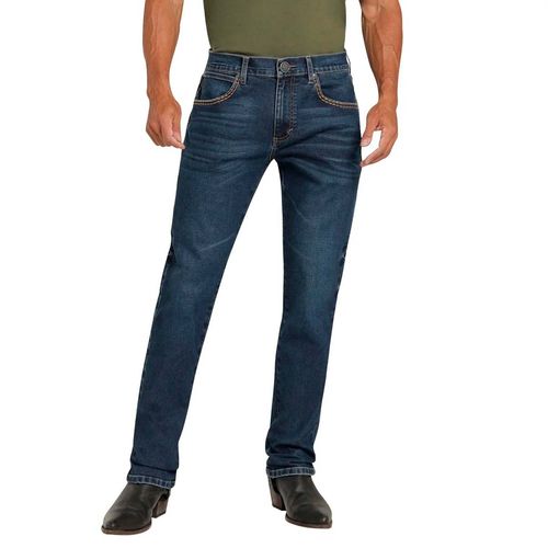Pantalón de mezclilla Wrangler azul para caballero 112354177