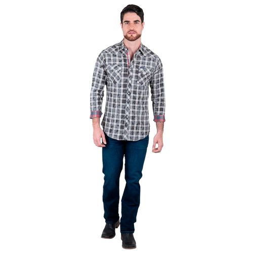 Camisa Wrangler negro para caballero 112387931