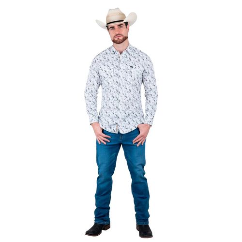 Camisa Wrangler multicolor para caballero 112387948