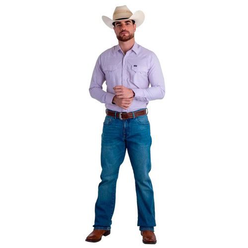 Pantalón de mezclilla Wrangler azul para caballero 112381269