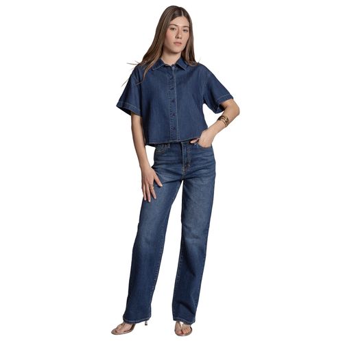 Pantalón de mezclilla Balam  azul para dama BL7570