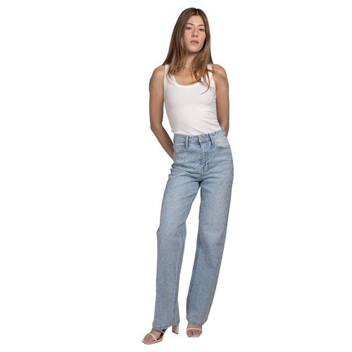 Pantalón de mezclilla Balam  azul para dama BL7612