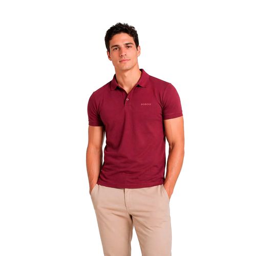 Playera tipo polo Bobois tinto para caballero APOLBS-VIN