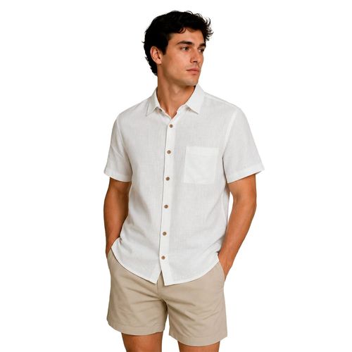 Camisa Bobois blanco para caballero B61561-BLA
