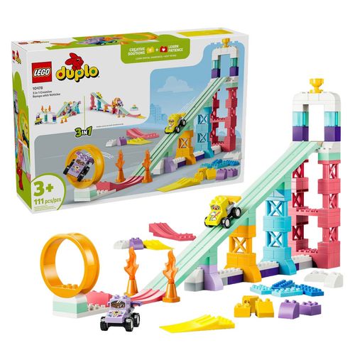 Armable Lego 3 en 1 rampas creativas con vehículos 10478