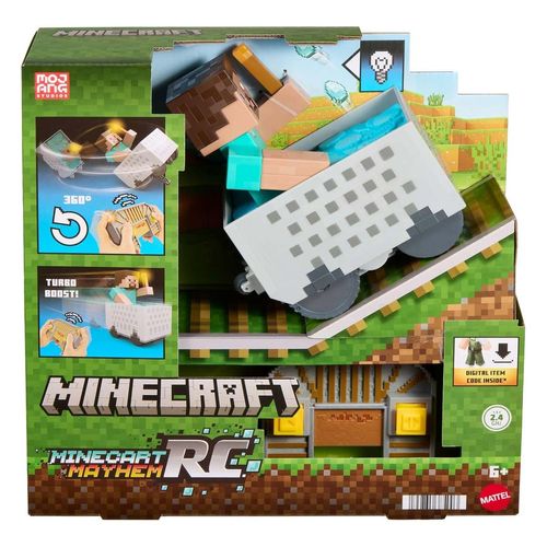 Vehículo teledirigido Minecraft con steve jmt40