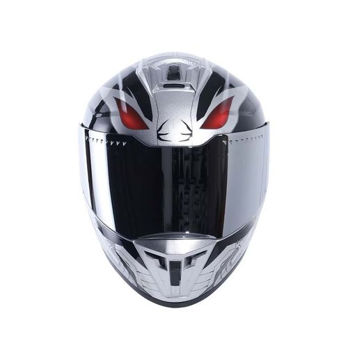 Casco integral Edge wolverin grande plateado m-28w1.2.3