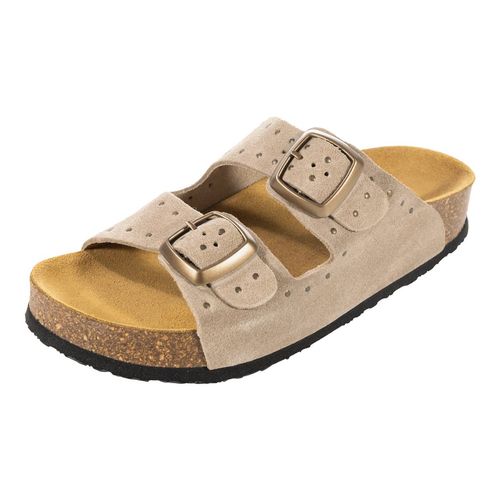 Sandalia casual Plakton beige para dama 340010RE