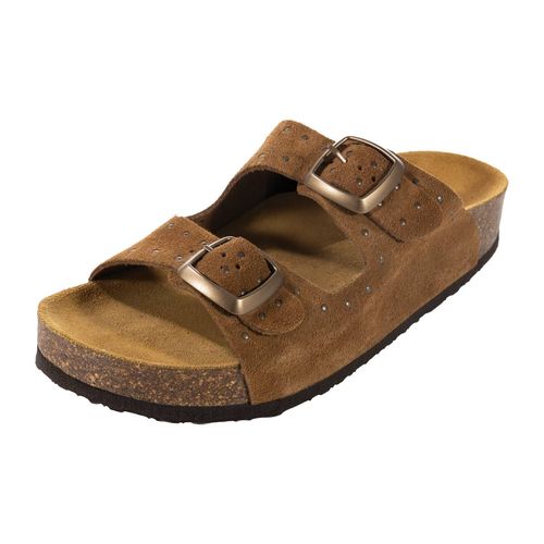 Sandalia casual Plakton café para dama 340010RE