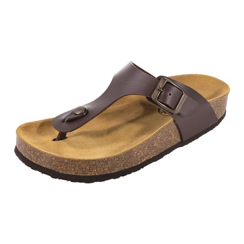 Sandalia casual Plakton café para dama 341671