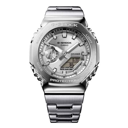 Reloj G-Shock plateado para caballero GM-2110D-7ACR