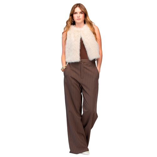 Chaleco Ferriano beige para dama CG00272