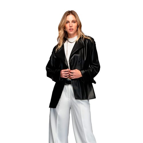 Gabardina Ferriano negro para dama CG00280