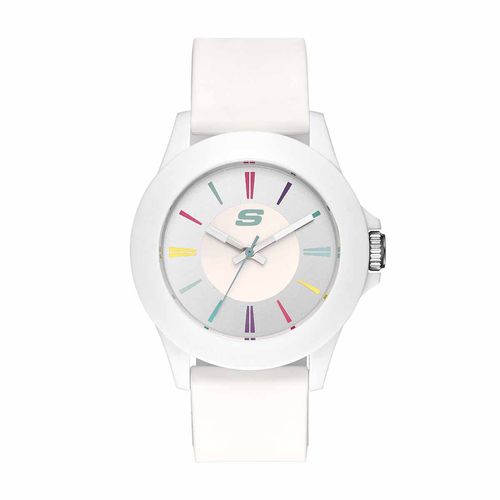 Reloj juvenil unisex Skechers blanco sr6080