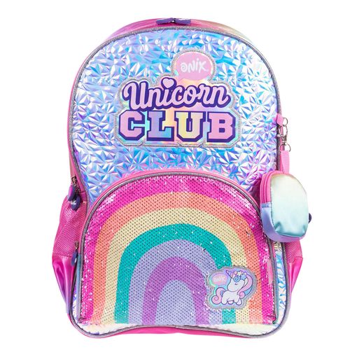 Mochila Onix rosa-azul bts magia arcoiris