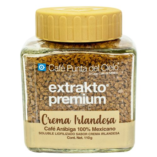 Café soluble extrakto premium crema irlandesa Punta del Cielo 110 gr