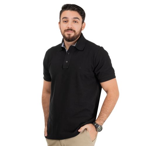 Playera Tipo Polo Para Caballero Cabo Rojo Negro 7000 L