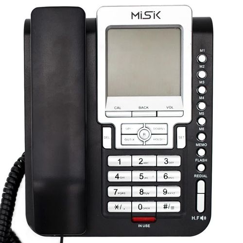 Teléfono alámbrico con id Misik modelo mt888