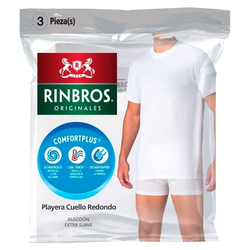 Playera Rinbros blanco para caballero 3024C01