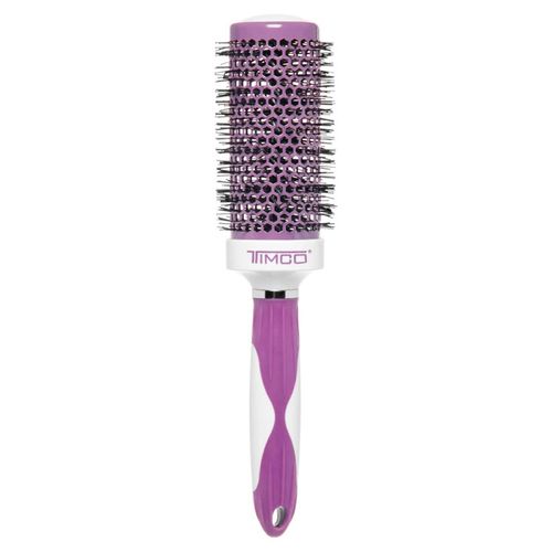 Cepillo Para Cabello Timco Cerámica Turmalina Redondo Morado CTM-3