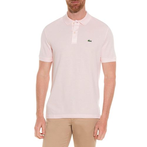 Playera Tipo Polo Para Caballero Lacoste Rosa Claro L1212-T03