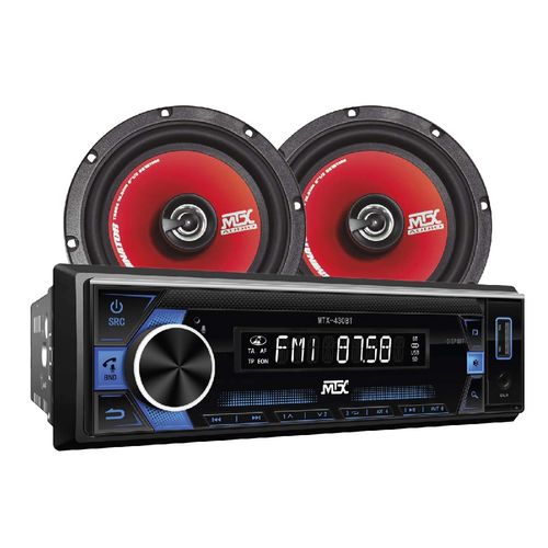 Paquete de estéreo para auto Mtx negro Mtxpk430bt