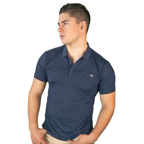 Playera Tipo Polo Para Caballero Chili Beans Azul Marino PL BASIC 12