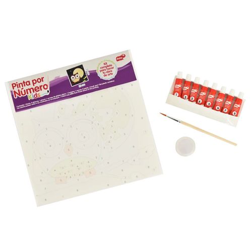 Juego didáctico Diako pinta por número kids búho y luna