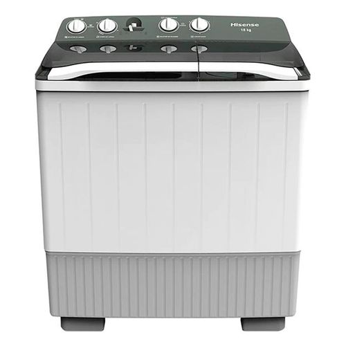 Lavadora Hisense doble tina 18kg blanco-gris wsa1803p