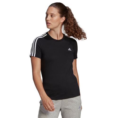 Playera Deportiva Para Dama Adidas Essentials 3S Negro GL0784