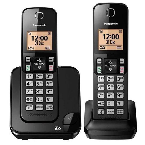 Teléfono Inalámbrico Panasonic Negro KX-TGC352MEB