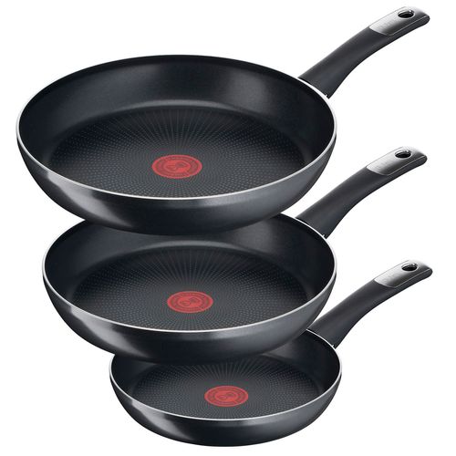 Juego de sartenes T-fal hard titanium 20-24 30 cm negro c3829082