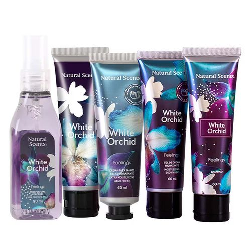 Cosmetiquera luna transparente Natural Scents white orchid 72821