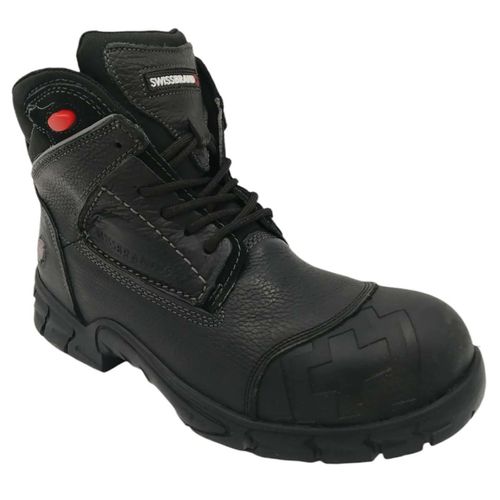 Bota De Trabajo Para Caballero Swiss Brand Gladiador Negro 51701