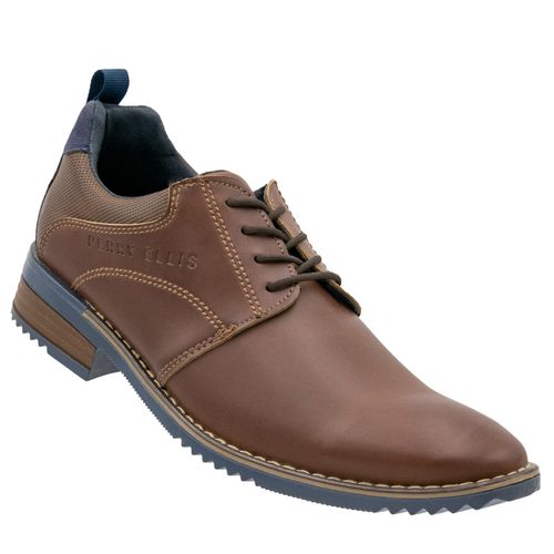 Zapato De Vestir Para Caballero Perry Ellis Café PE-7264