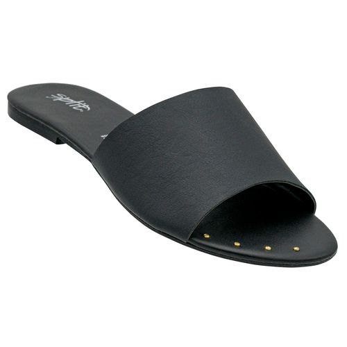 Sandalia de piso Split negro para dama 3502