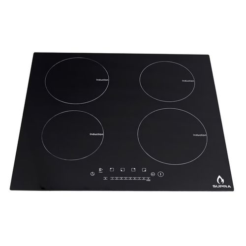 Parrilla eléctrica Supra 4 quemadores negro 4q-in
