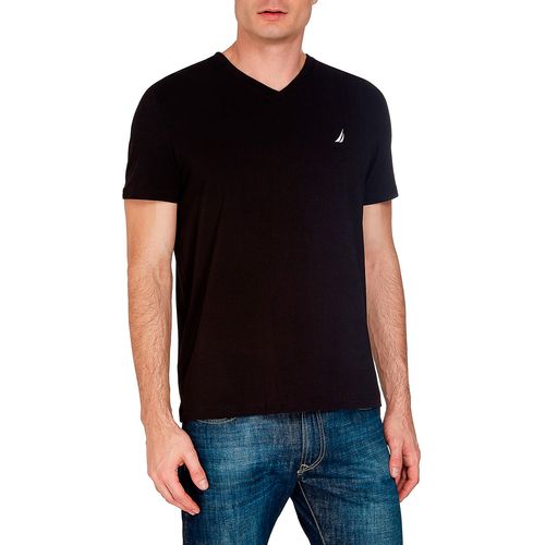 Playera Casual Para Caballero Náutica Negro V7310-0Tb