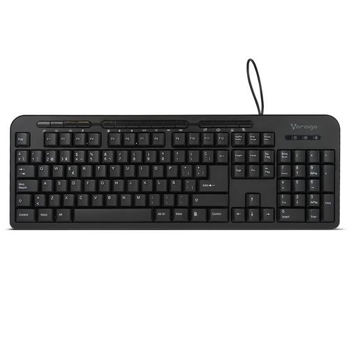 Teclado Alámbrico Vorago Negro KB-204