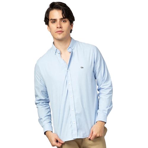 Camisa Casual Para Caballero Tucané Azul Oxford Original